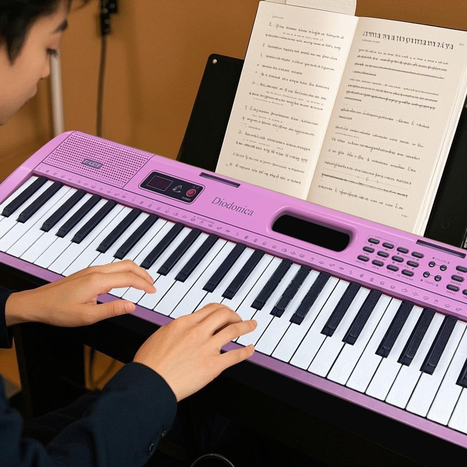 Diodonica 61-Key Lighted Beginner Keyboard Piano: image 6