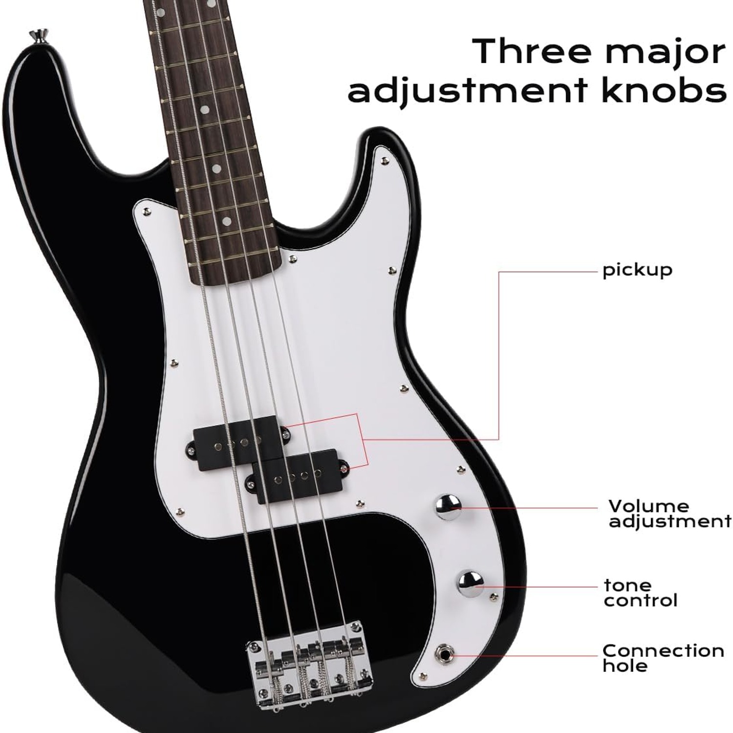 Bullfighter 4-String Electric Bass Guitar Starter Set: image 2