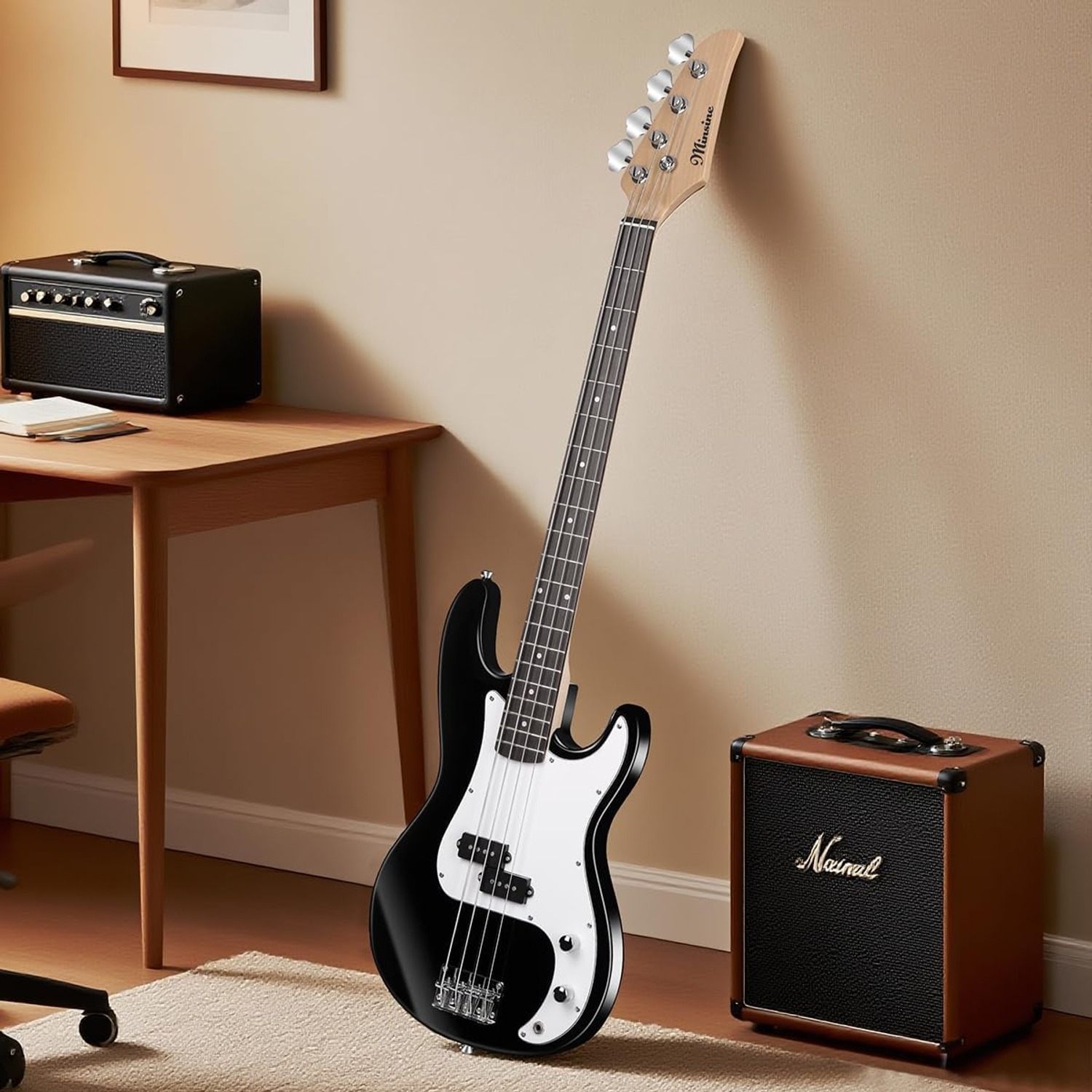 Bullfighter 4-String Electric Bass Guitar Starter Set: image 3