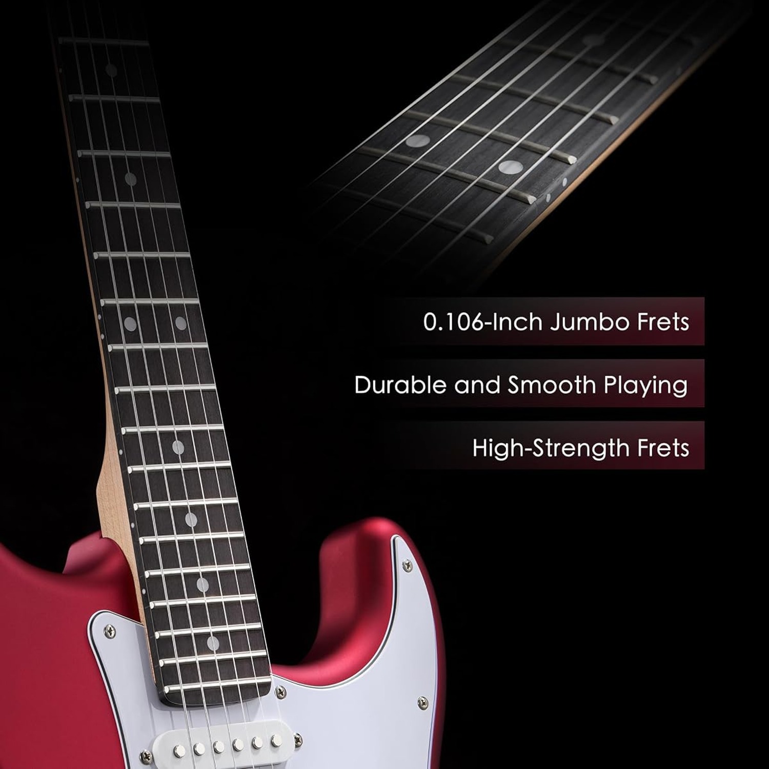 OMZZ 39" Electric Guitar Starter Kit (7-Piece with Amp): image 7