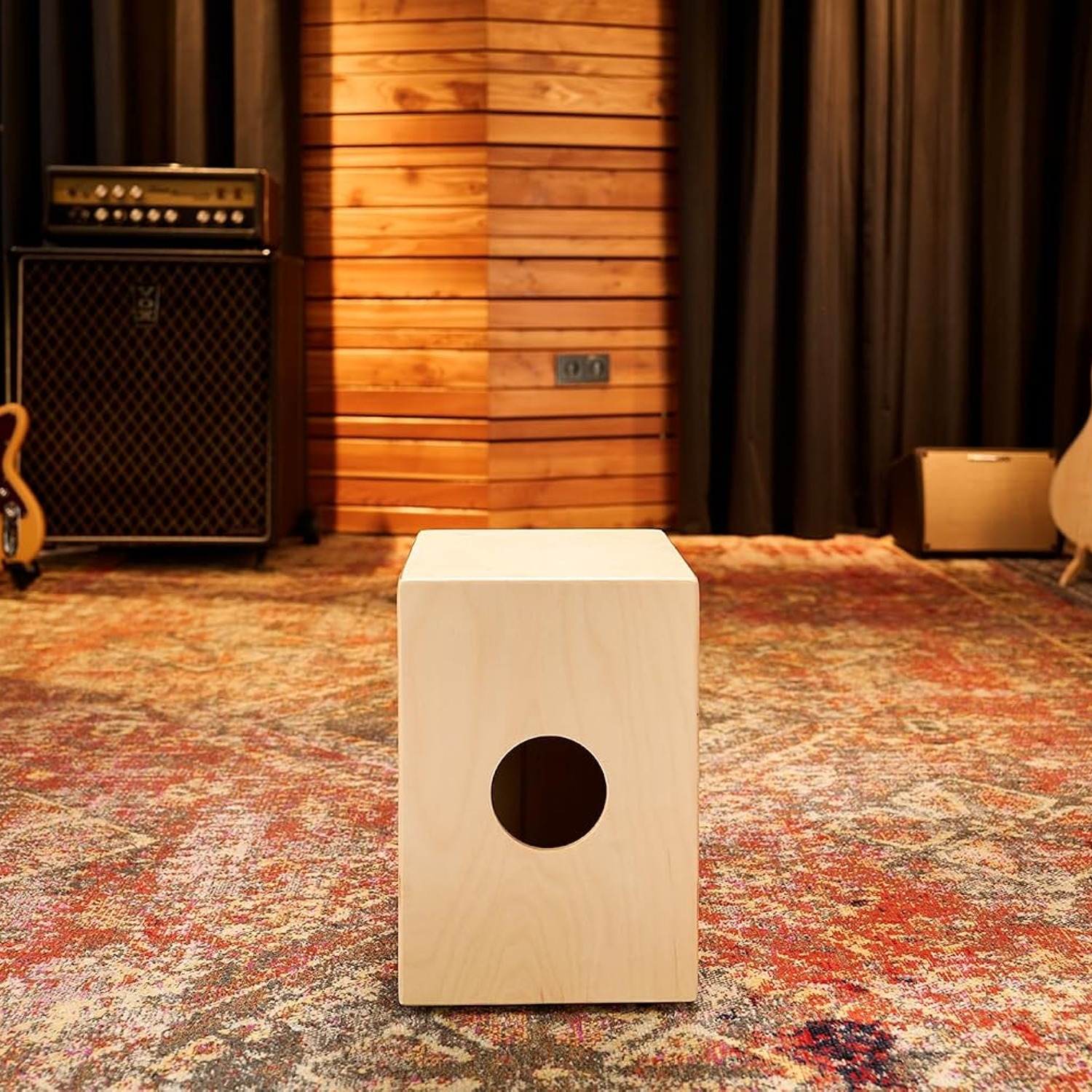 Meinl Jam Cajon Box Drum with Snares (Almond Birch)