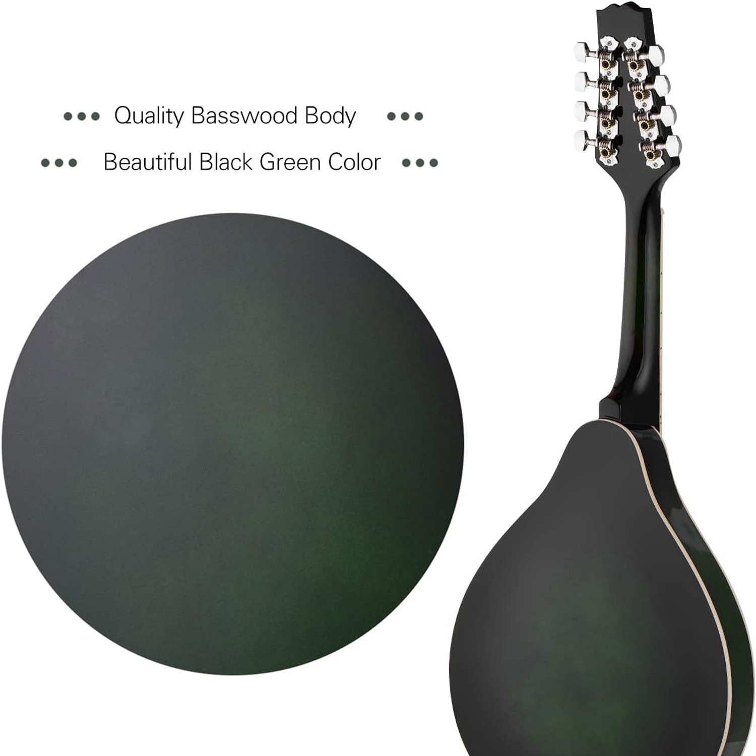 A-Style 8-String Mandolin with Storage Bag