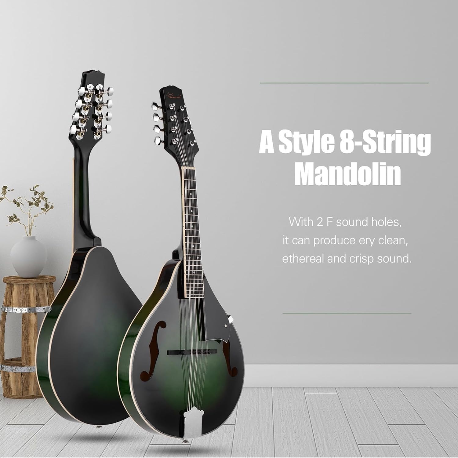 A-Style 8-String Mandolin with Storage Bag